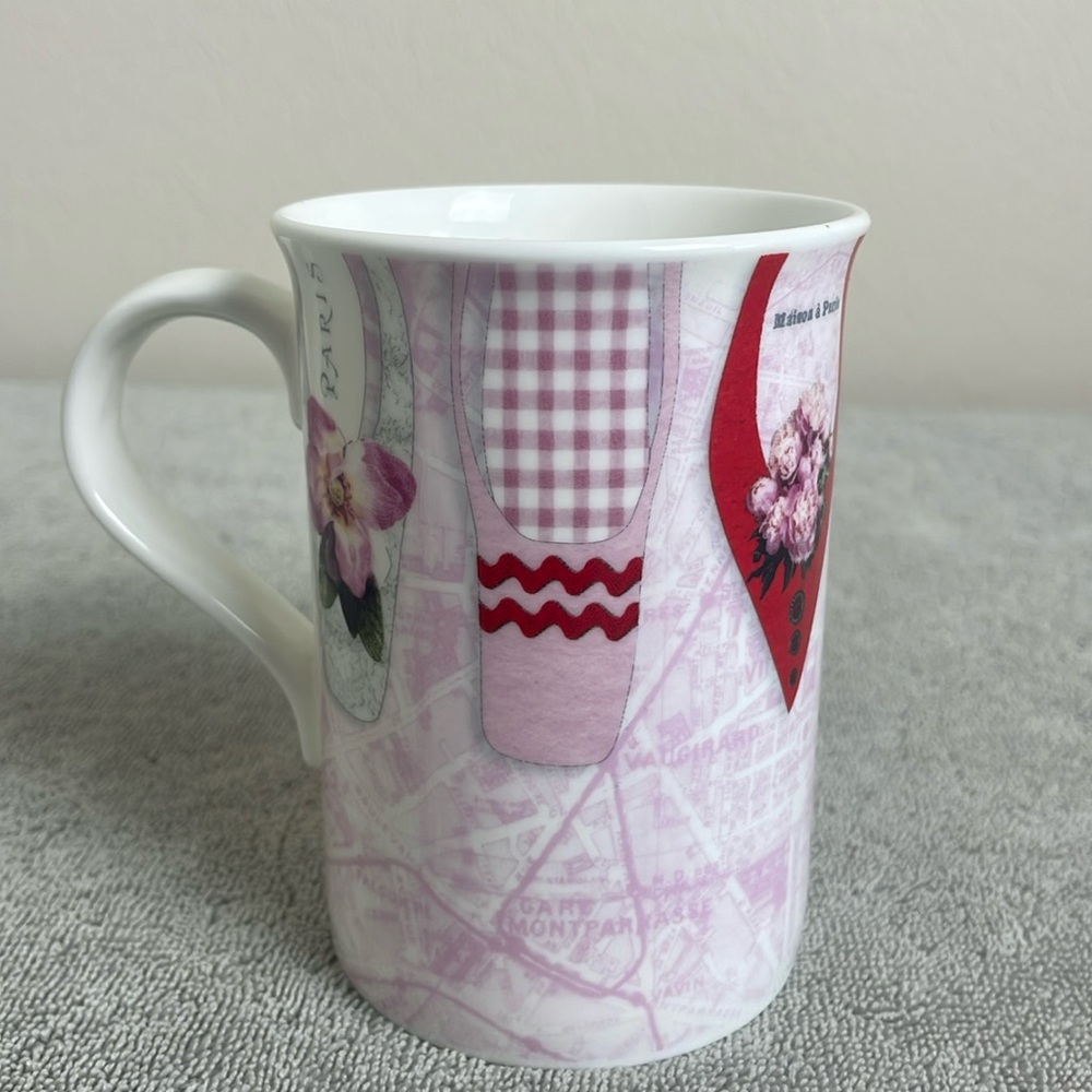Christopher Vine Design Pink & Red Shoe Coffee Mug